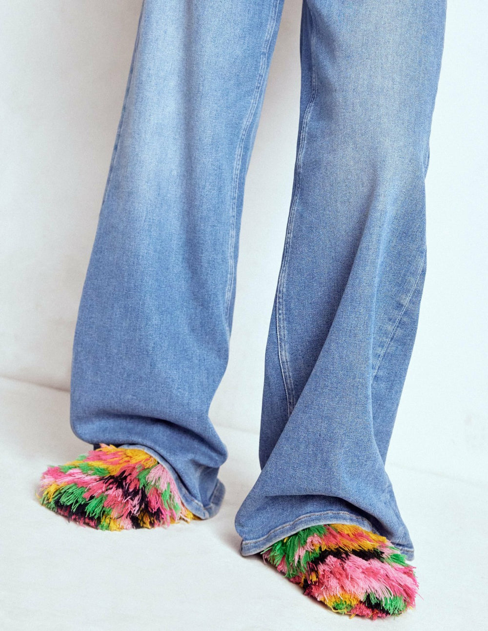 Multi Texture Mules-Multi / Boden On sale