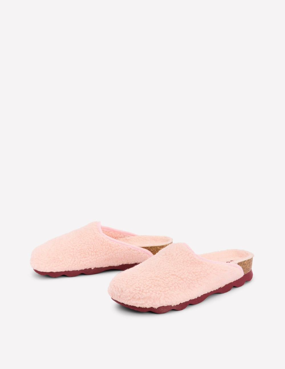 Contrast Sole Mule Slippers-Pink / Boden