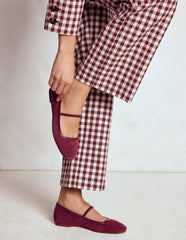 Thea Mary Jane Ballet Flats-Oxblood / Boden Sale