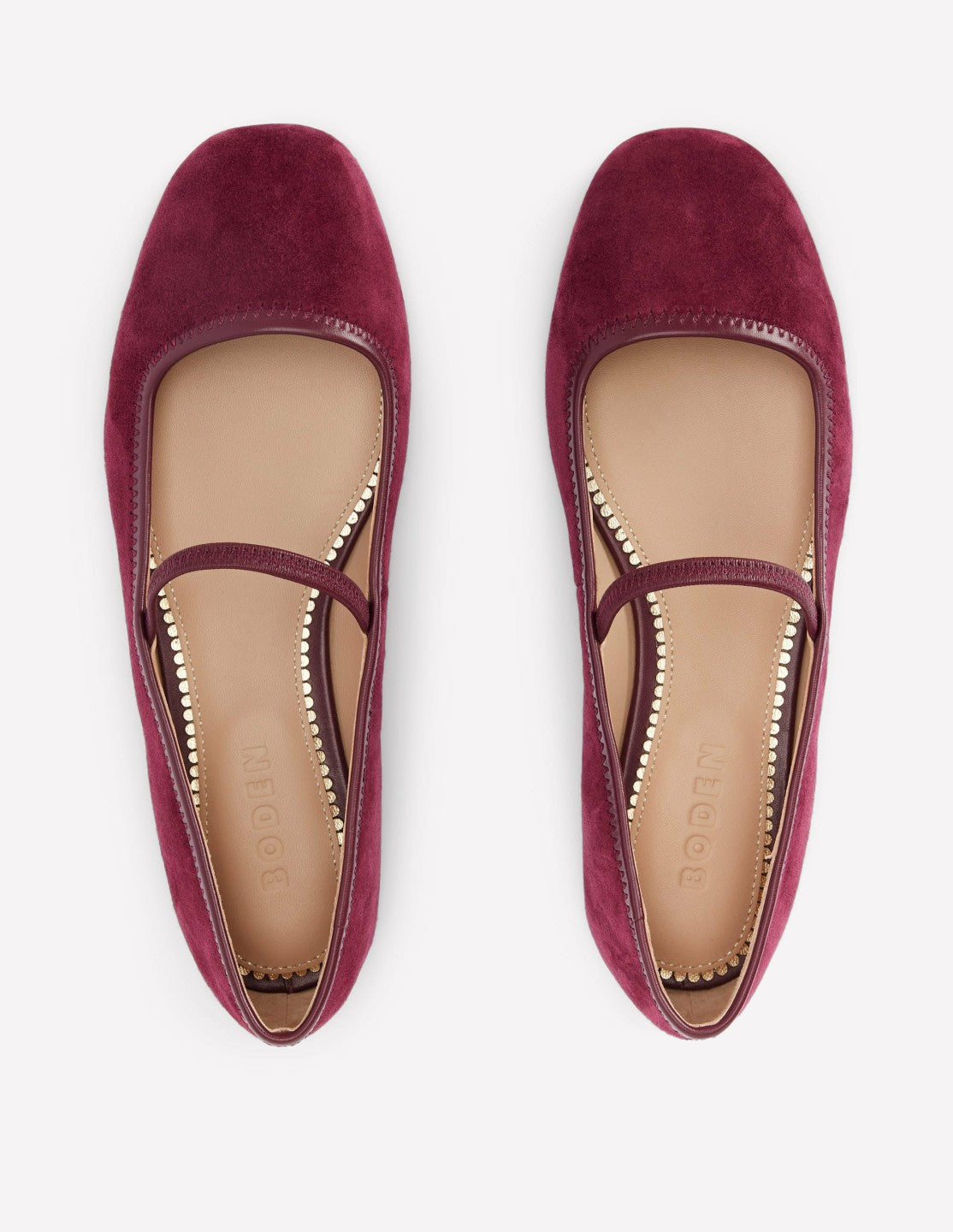 Thea Mary Jane Ballet Flats-Oxblood / Boden Sale