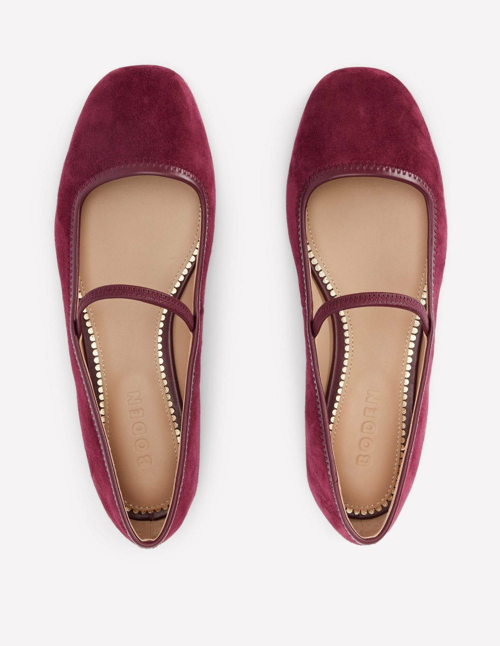 Thea Mary Jane Ballet Flats-Oxblood / Boden Sale