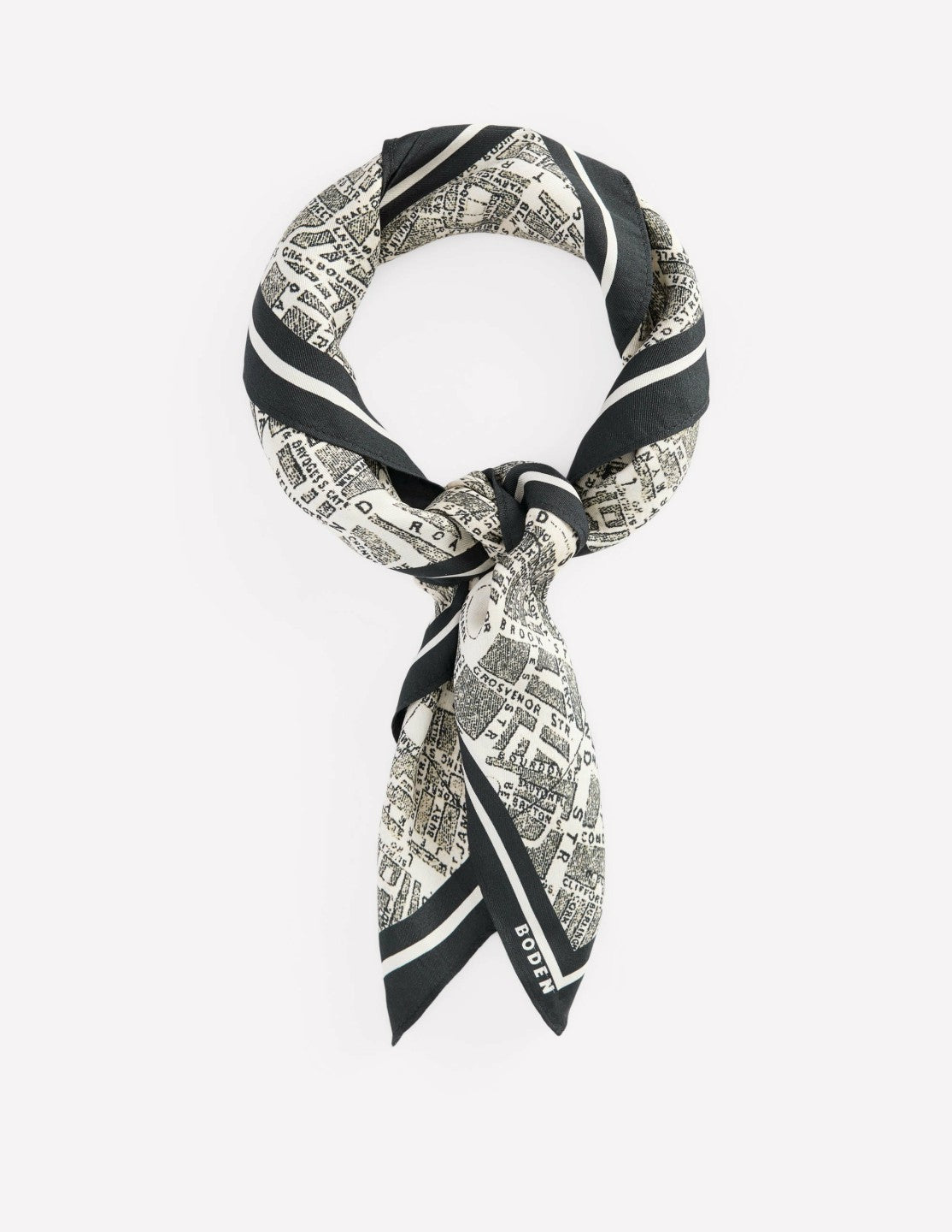 Elisabeth Silk Square Scarf-Map Of London / Boden Sale