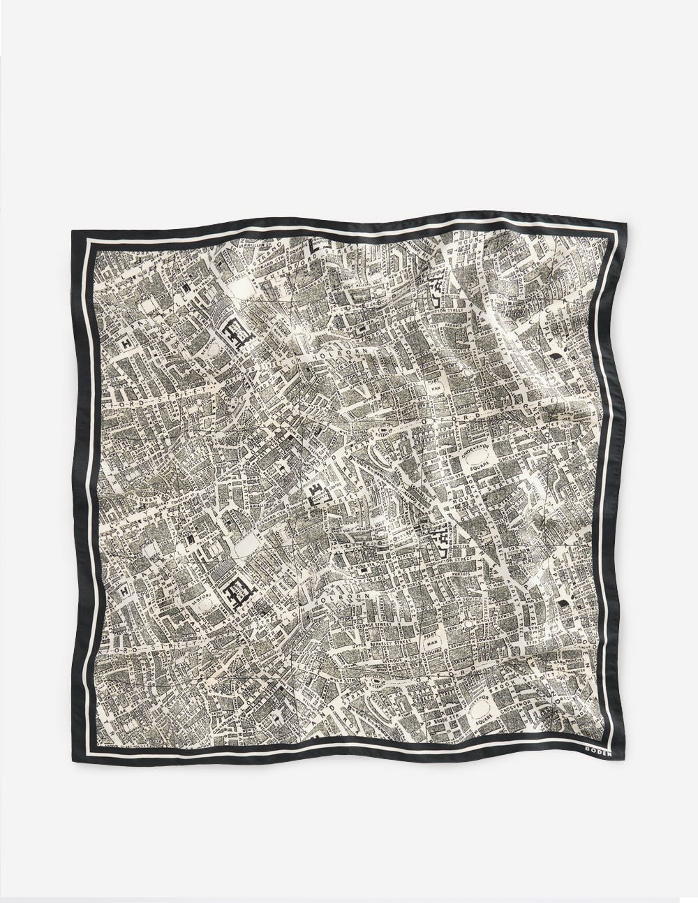 Elisabeth Silk Square Scarf-Map Of London / Boden Sale