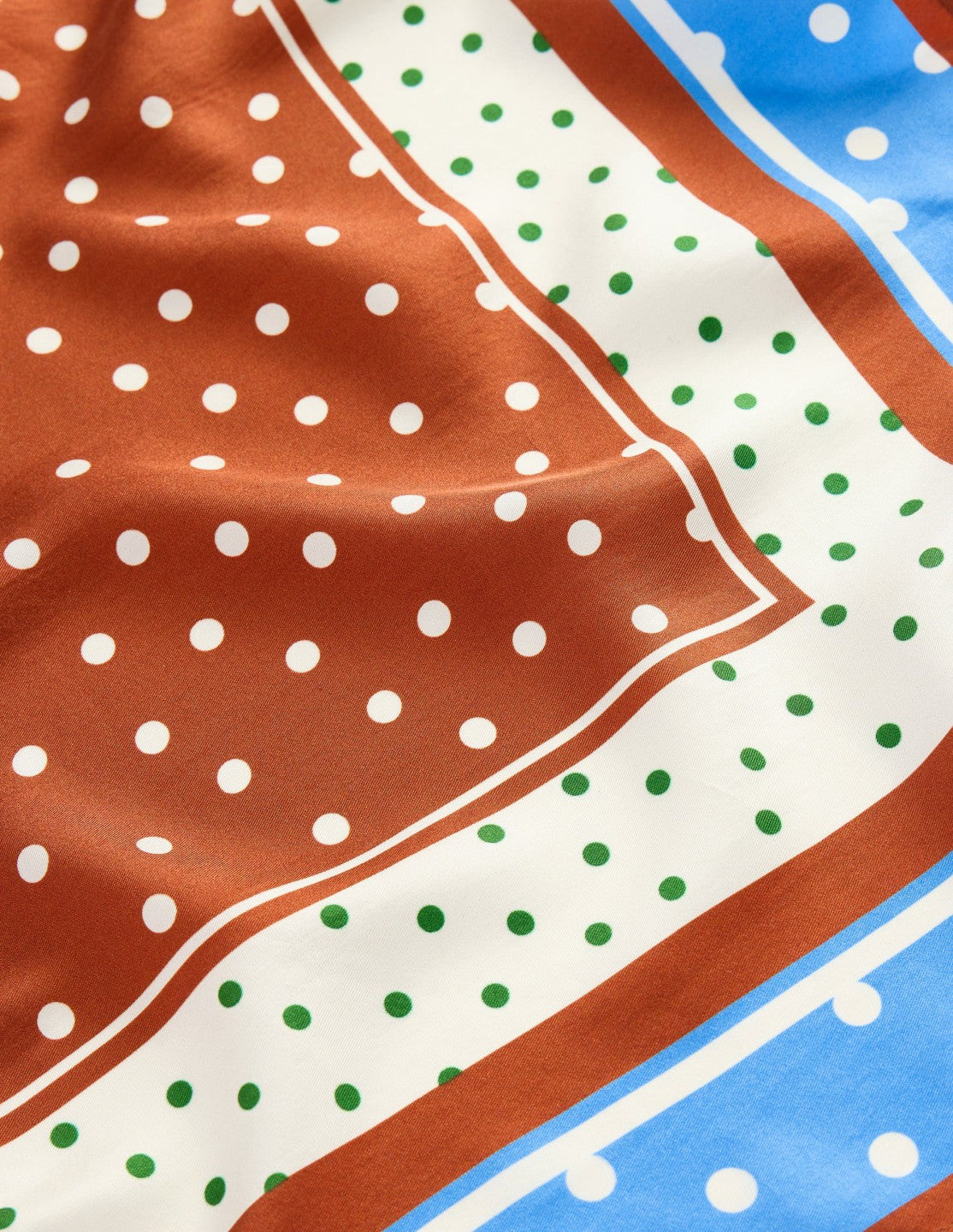 Elisabeth Silk Square Scarf-Multi, Painted Dot / Boden Outlet