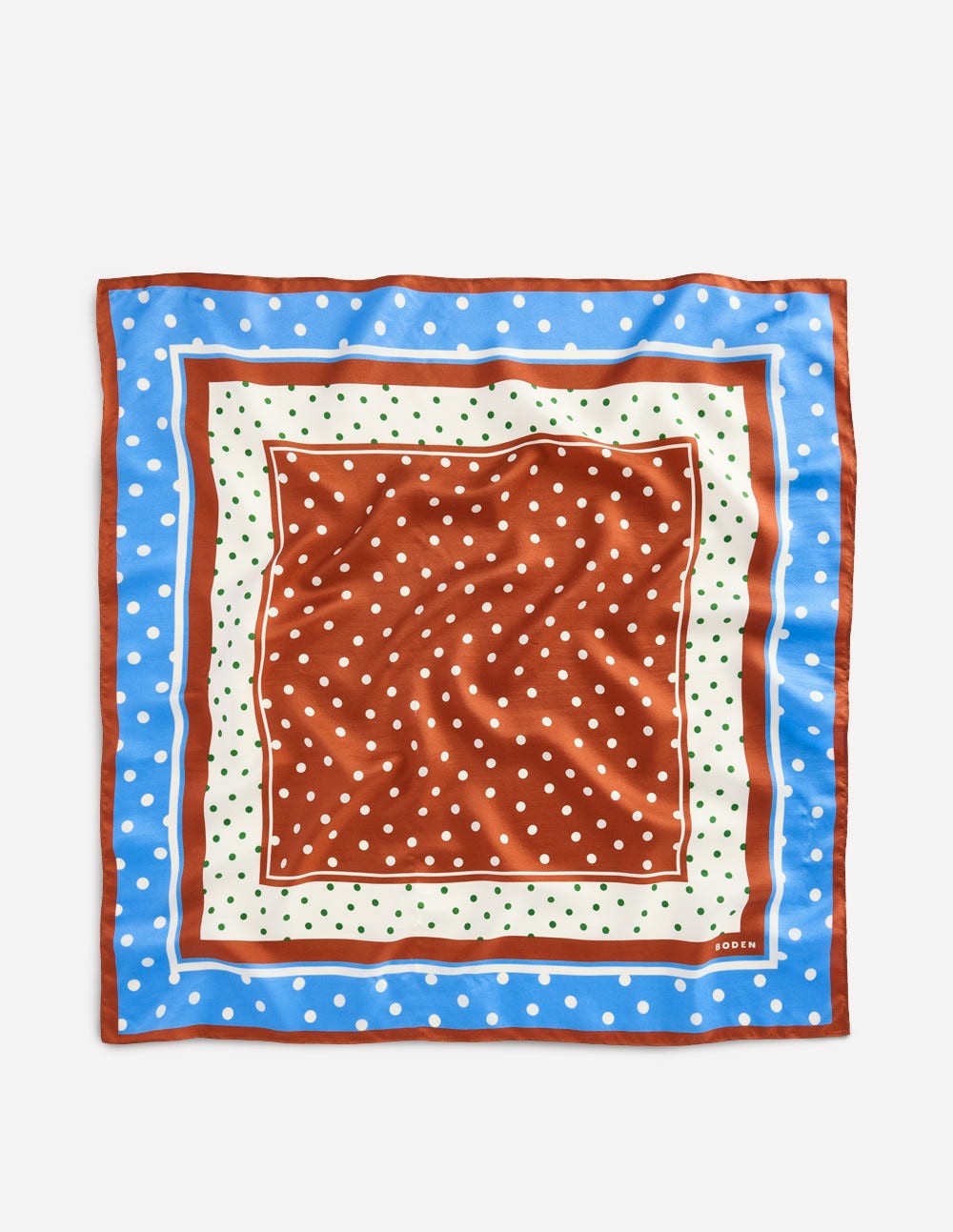 Elisabeth Silk Square Scarf-Multi, Painted Dot / Boden Outlet
