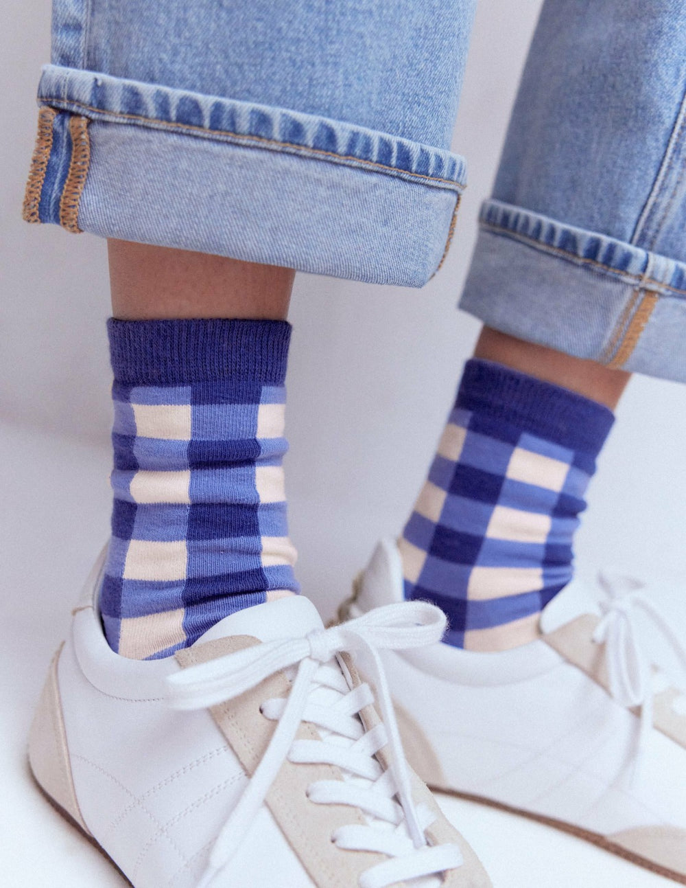 Gingham 3 Pack Socks-Gingham 3 Pack / Boden Sale