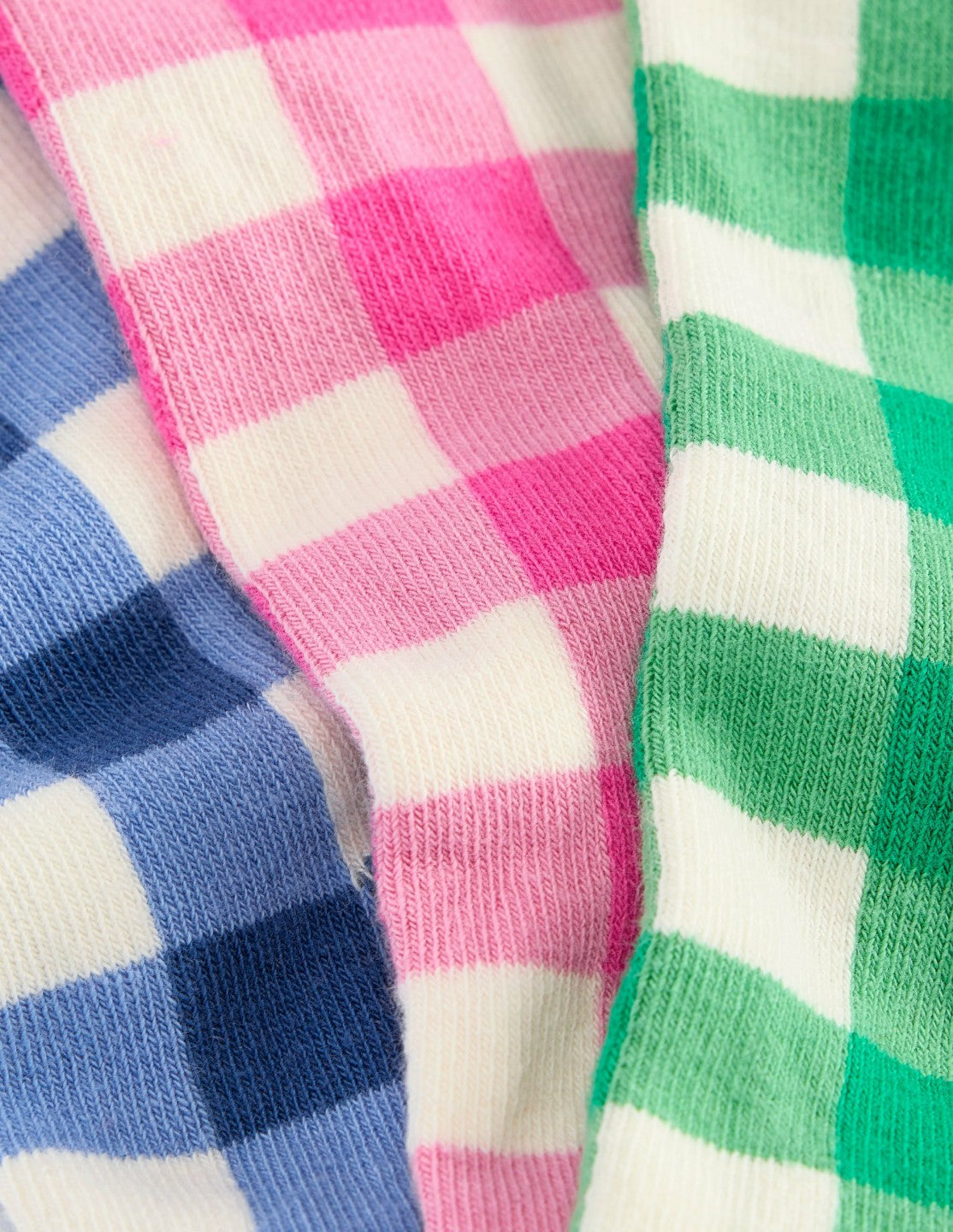 Gingham 3 Pack Socks-Gingham 3 Pack / Boden Sale