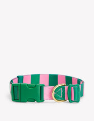 Dog Collar-Green/Pink Stripe / Boden On sale