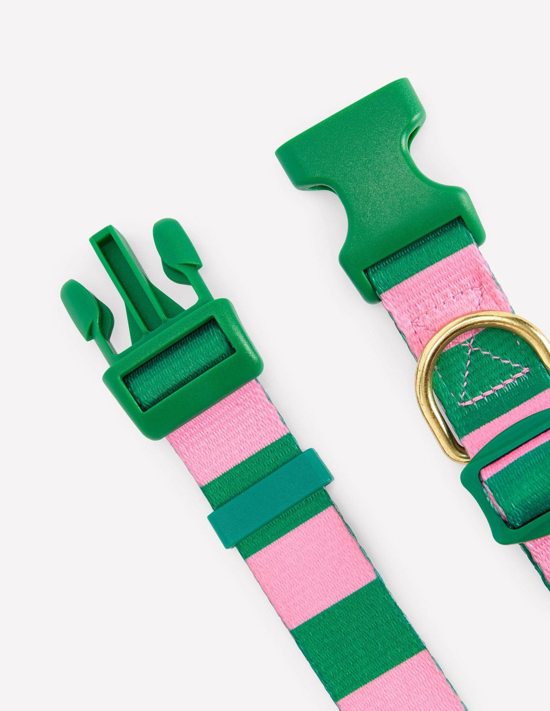Dog Collar-Green/Pink Stripe / Boden On sale