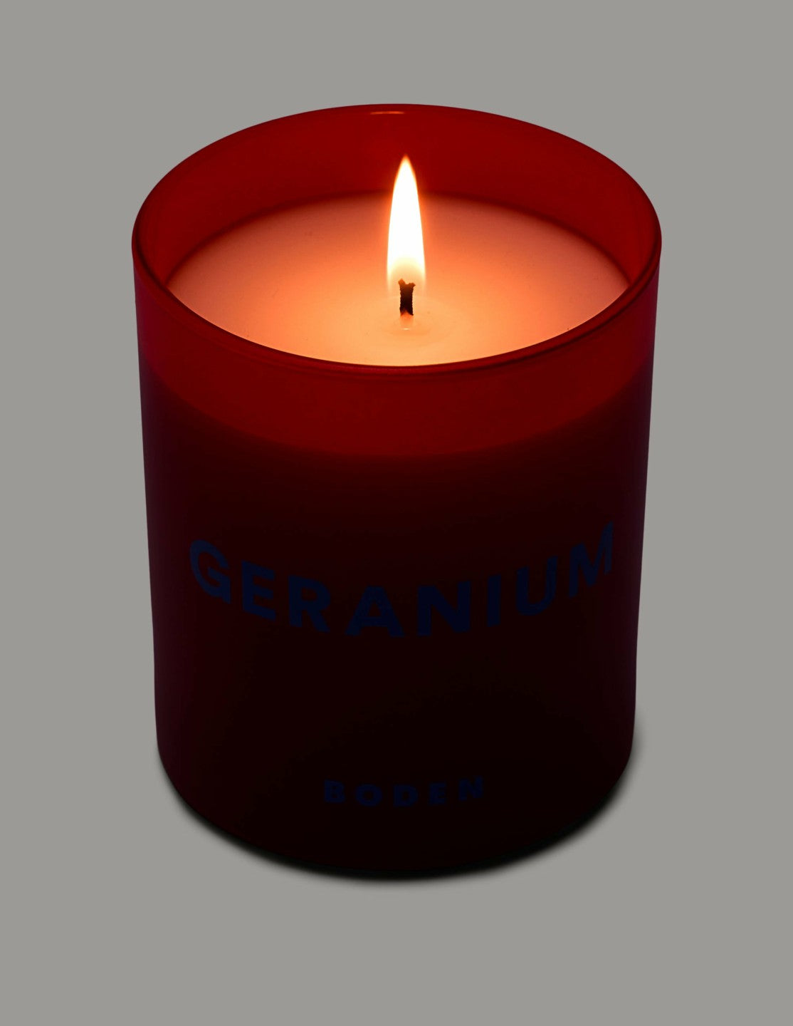 Single Candle-Geranium / Boden