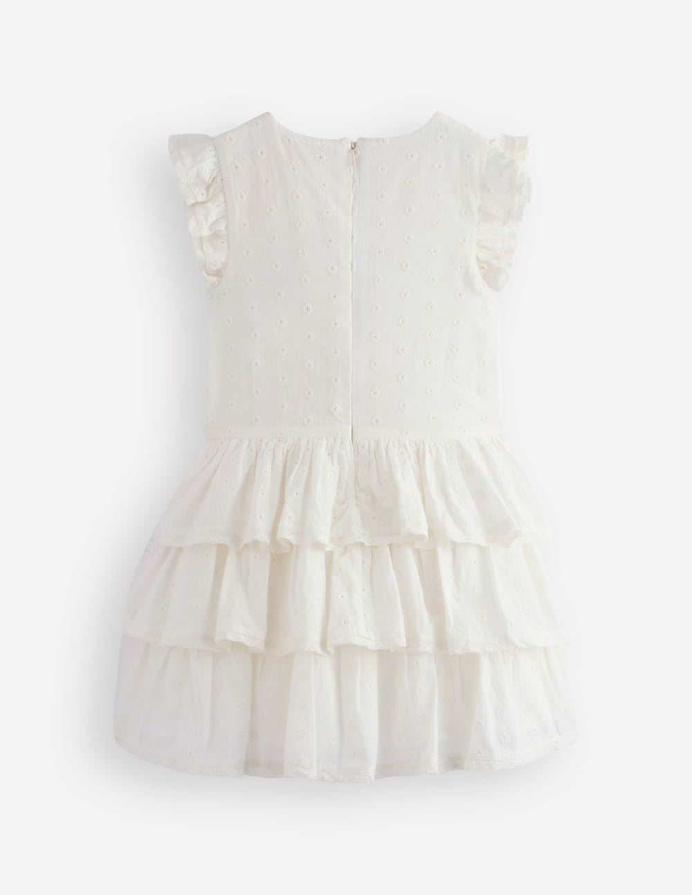 Pintuck Tiered Dress-Soft Ivory / Boden Online