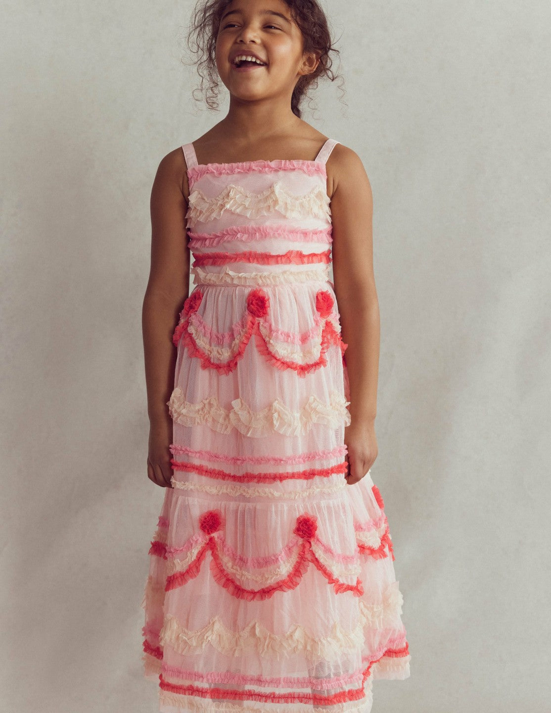 Tiered Cake Tulle Dress-Chalk Pink Cake / Boden us