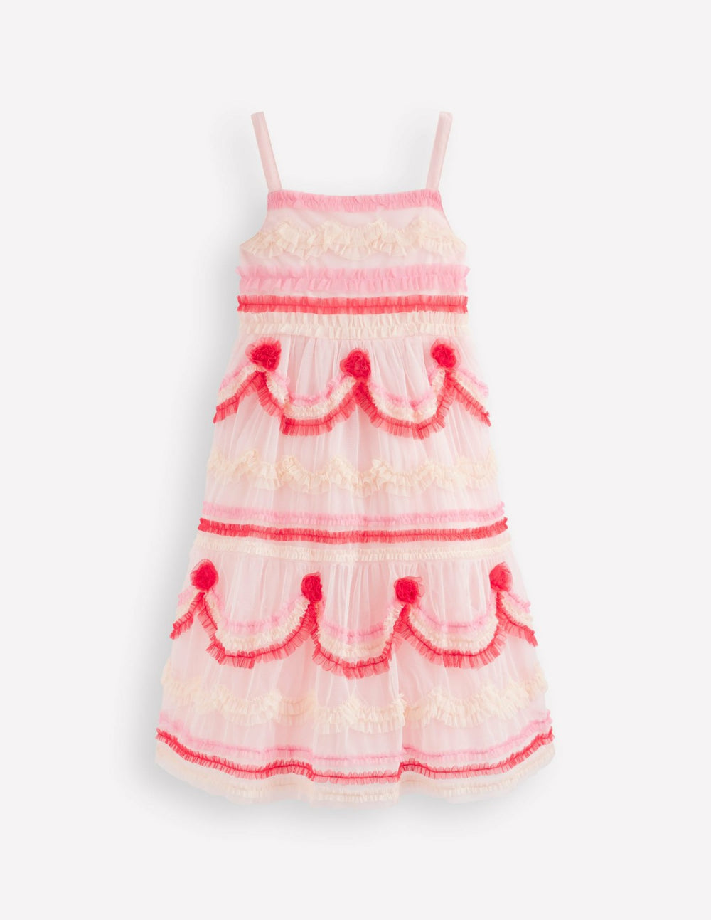 Tiered Cake Tulle Dress-Chalk Pink Cake / Boden us