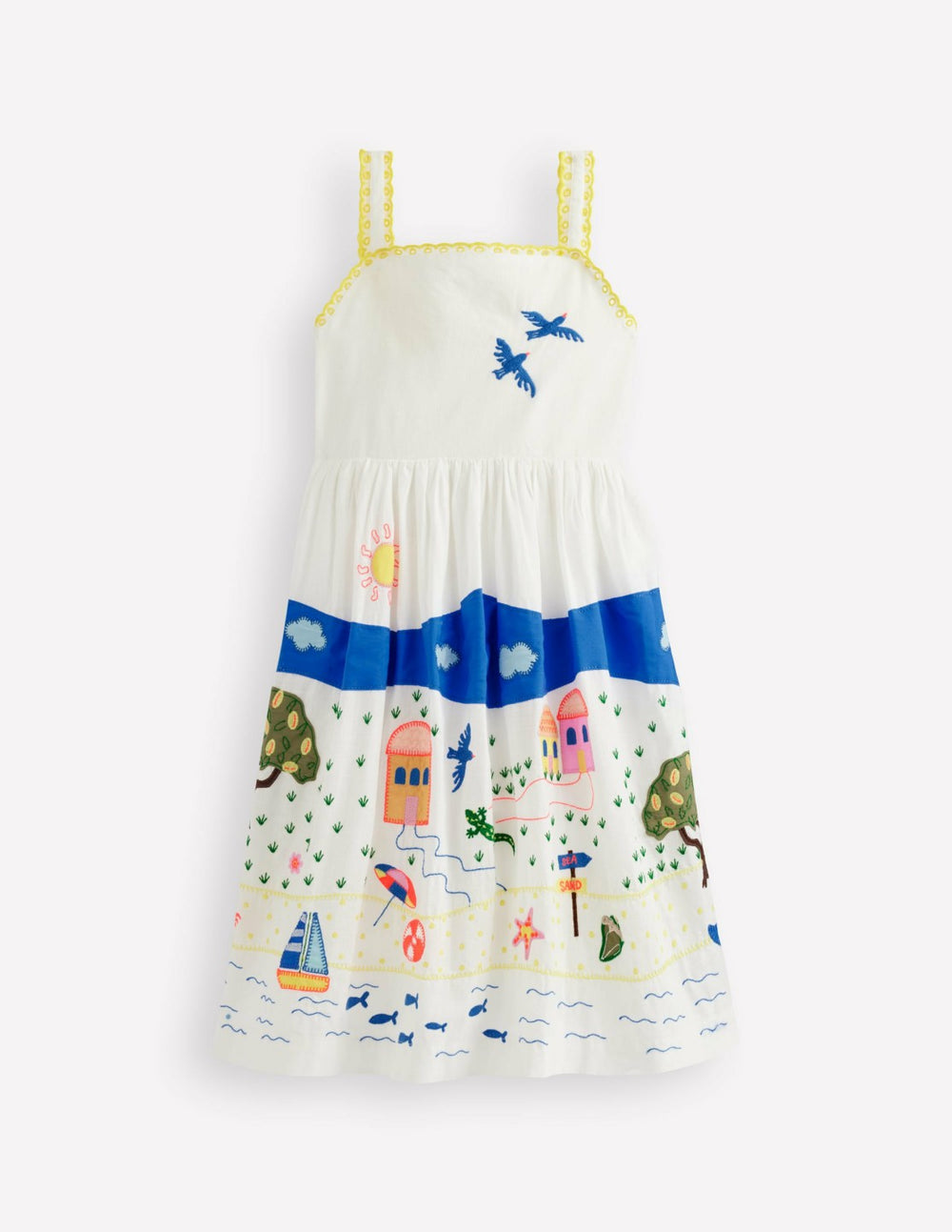 Logo Sundress-Soft Ivory Outdoor Scene / Boden us