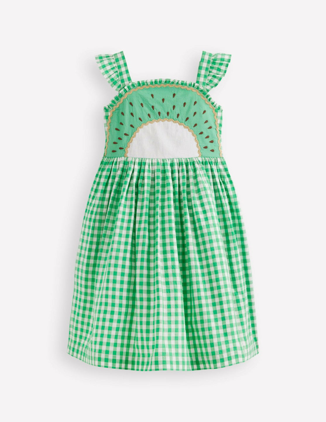 Novelty Strappy Dress-Kiwi / Boden