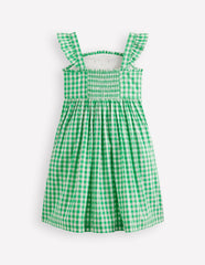 Novelty Strappy Dress-Kiwi / Boden