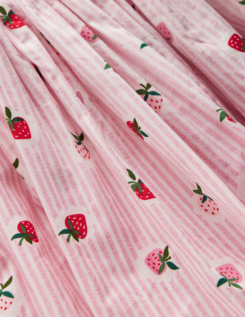 Bubble Hem Rib Dress-Ticking Stripe Strawberry / Boden On sale