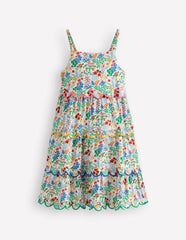Scallop Tiered Sundress-Floral / Boden us