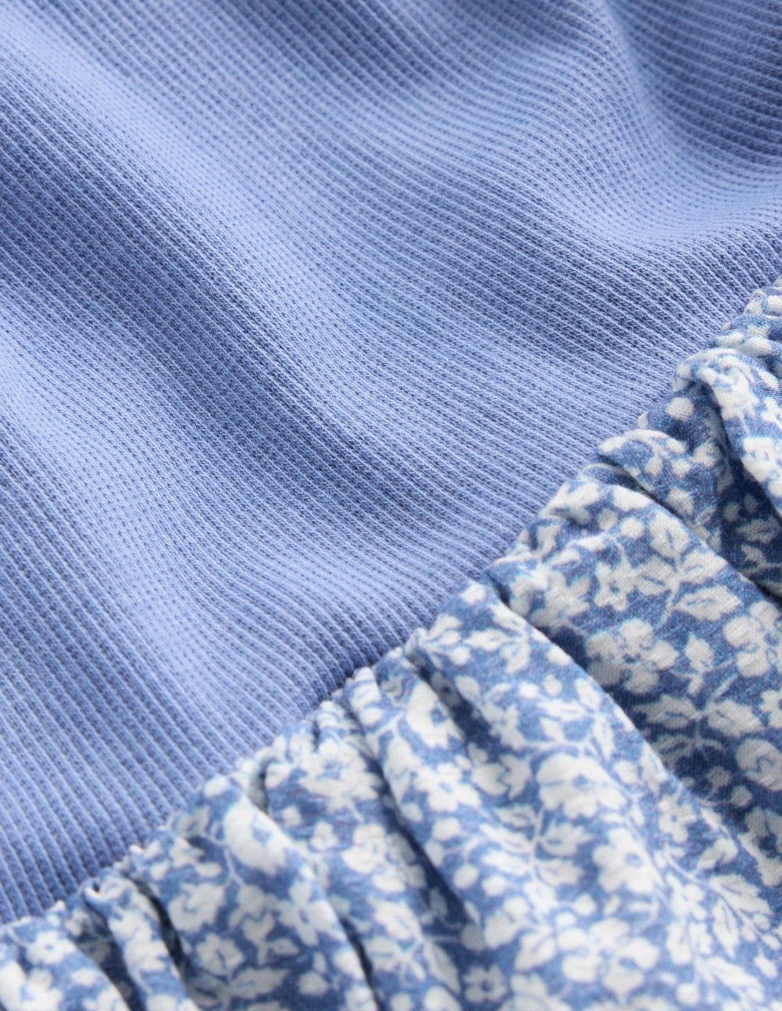 Short Sleeve Jersey RaRa Dress-Serenity Blue Ditsy Floral / Boden Outlet
