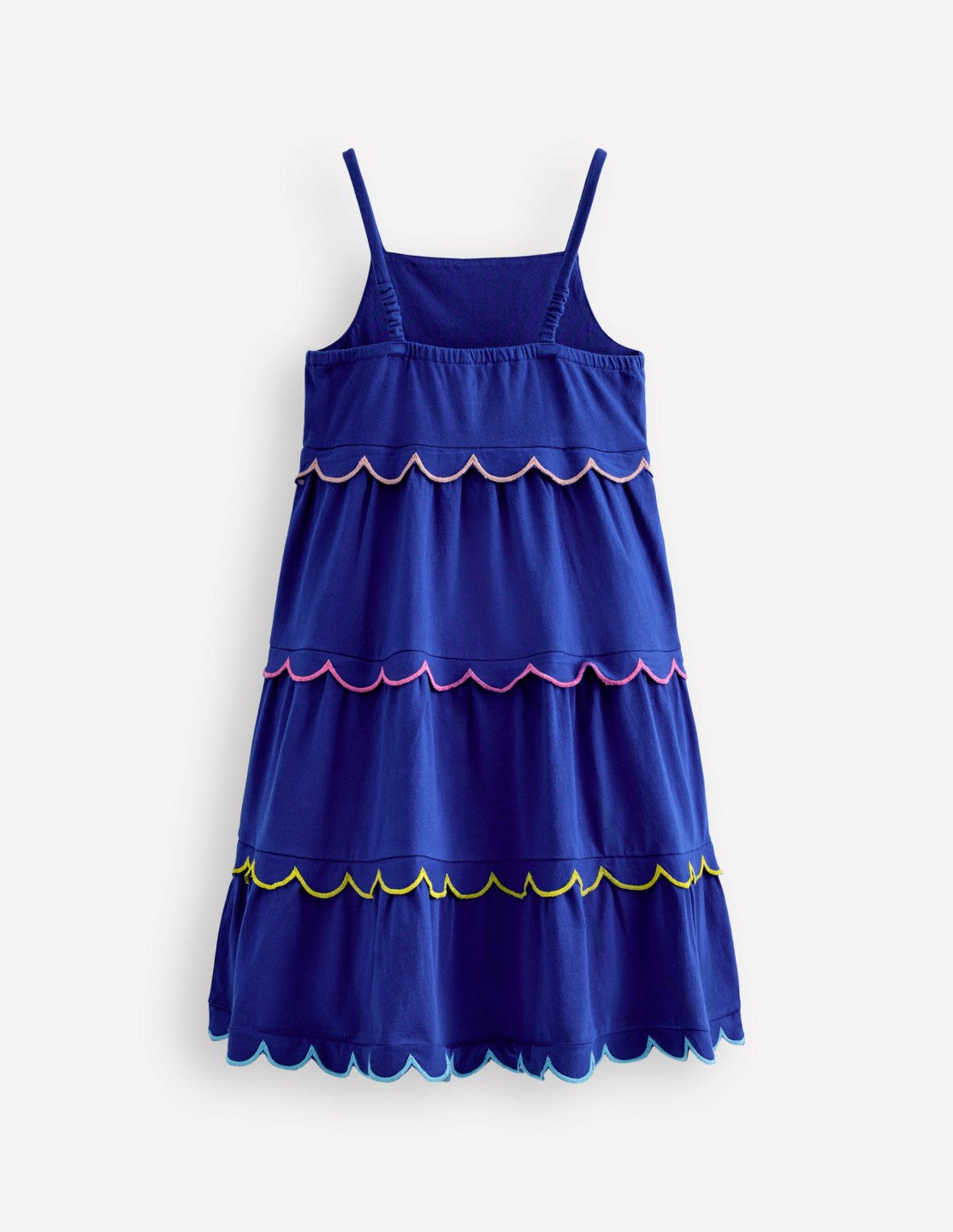 Scallop Tiered Sundress-Sapphire Blue / Boden On sale