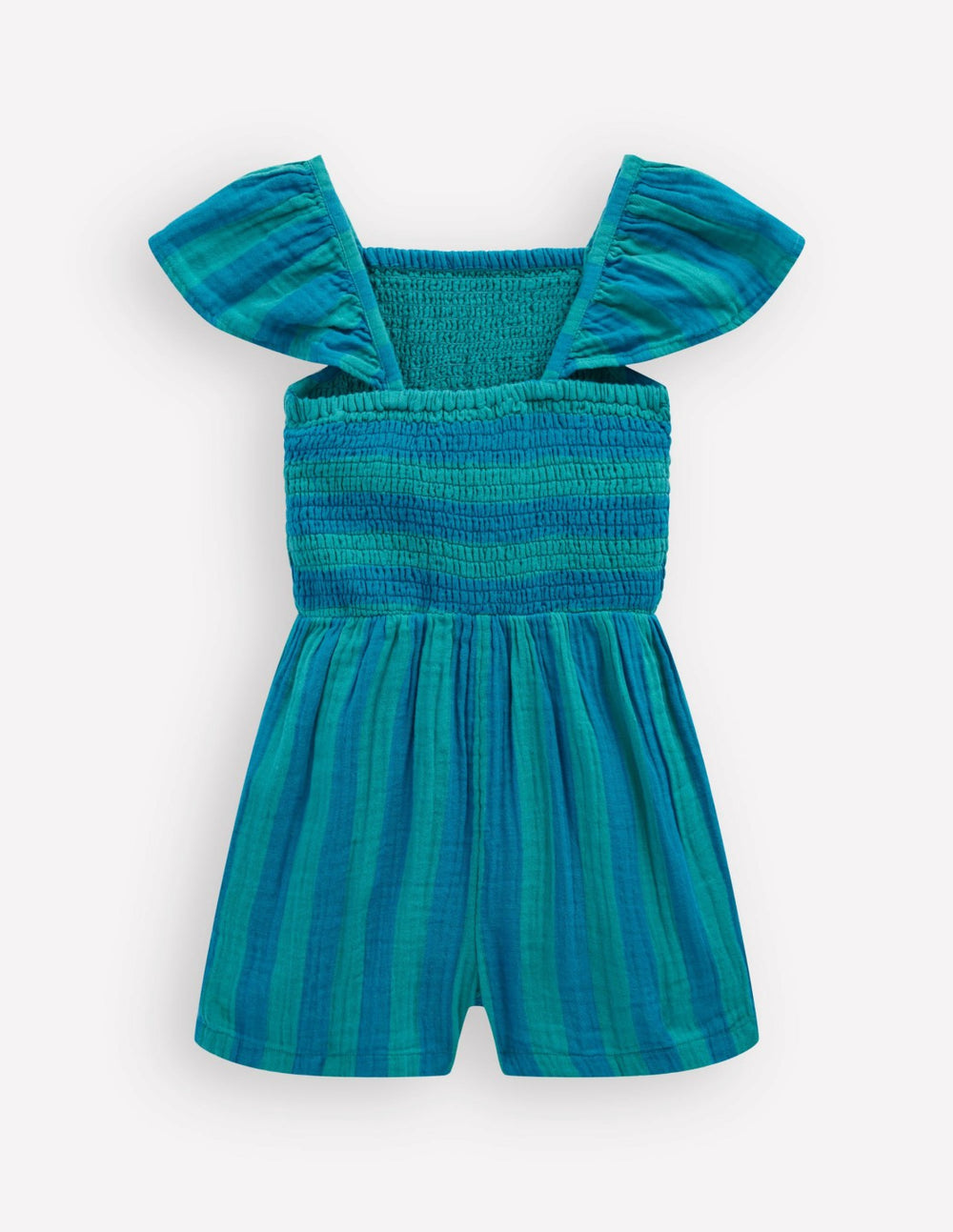 Double Cloth Playsuit-Aurora Blue Stripe / Boden