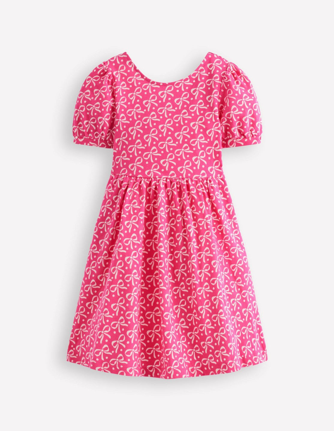 Ballerina Jersey Dress-Pink Bows / Boden Sale