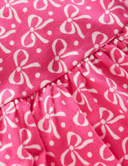 Ballerina Jersey Dress-Pink Bows / Boden Sale