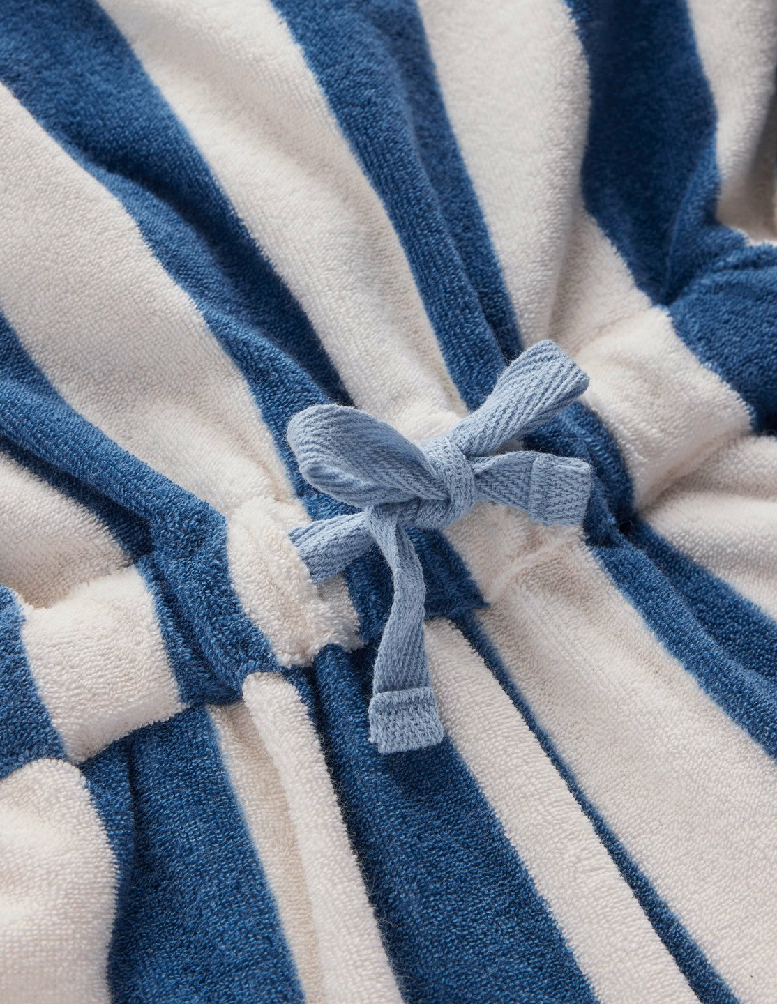 Relaxed Towelling Playsuit-Denim Blue Stripe / Boden Sale