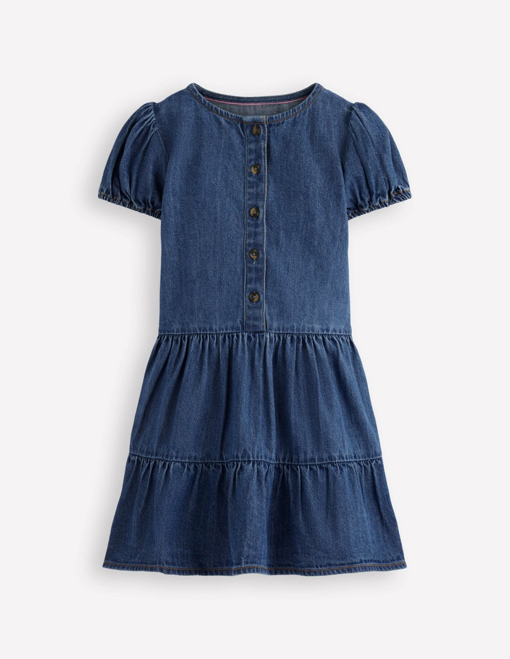 Tiered Shirt Dress-Chambray Blue / Boden Online