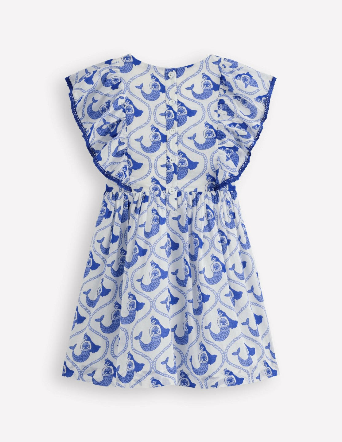 Pretty Woven Dress-Soft Ivory Mermaid Toile / Boden Outlet