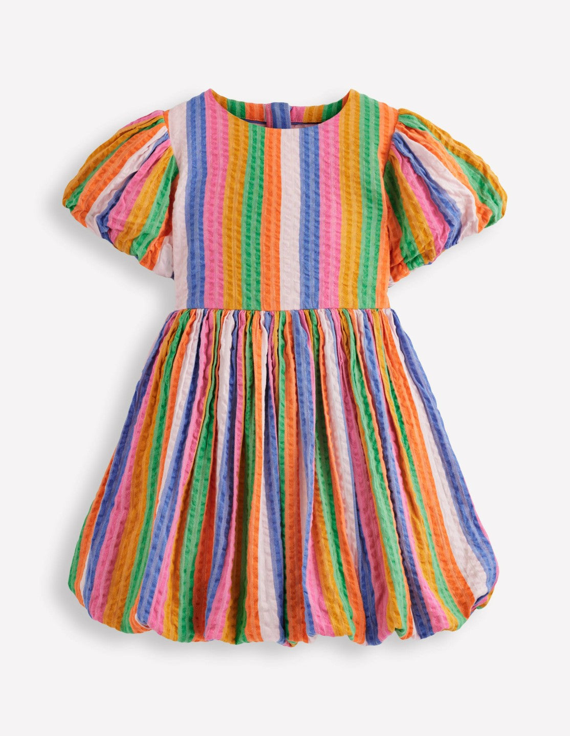 Bubble Hem Dress-Multi Stripe / Boden Discount