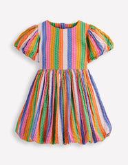 Bubble Hem Dress-Multi Stripe / Boden Discount