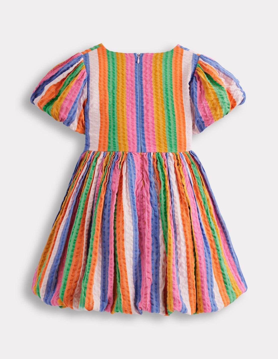 Bubble Hem Dress-Multi Stripe / Boden Discount