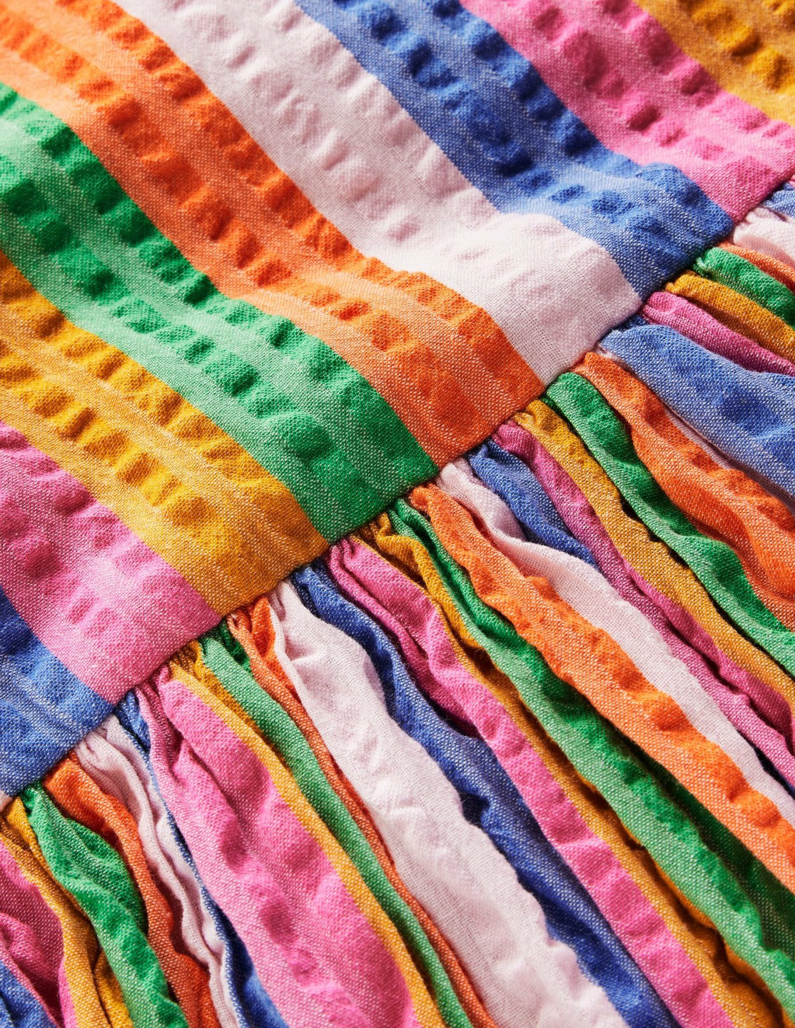 Bubble Hem Dress-Multi Stripe / Boden Discount