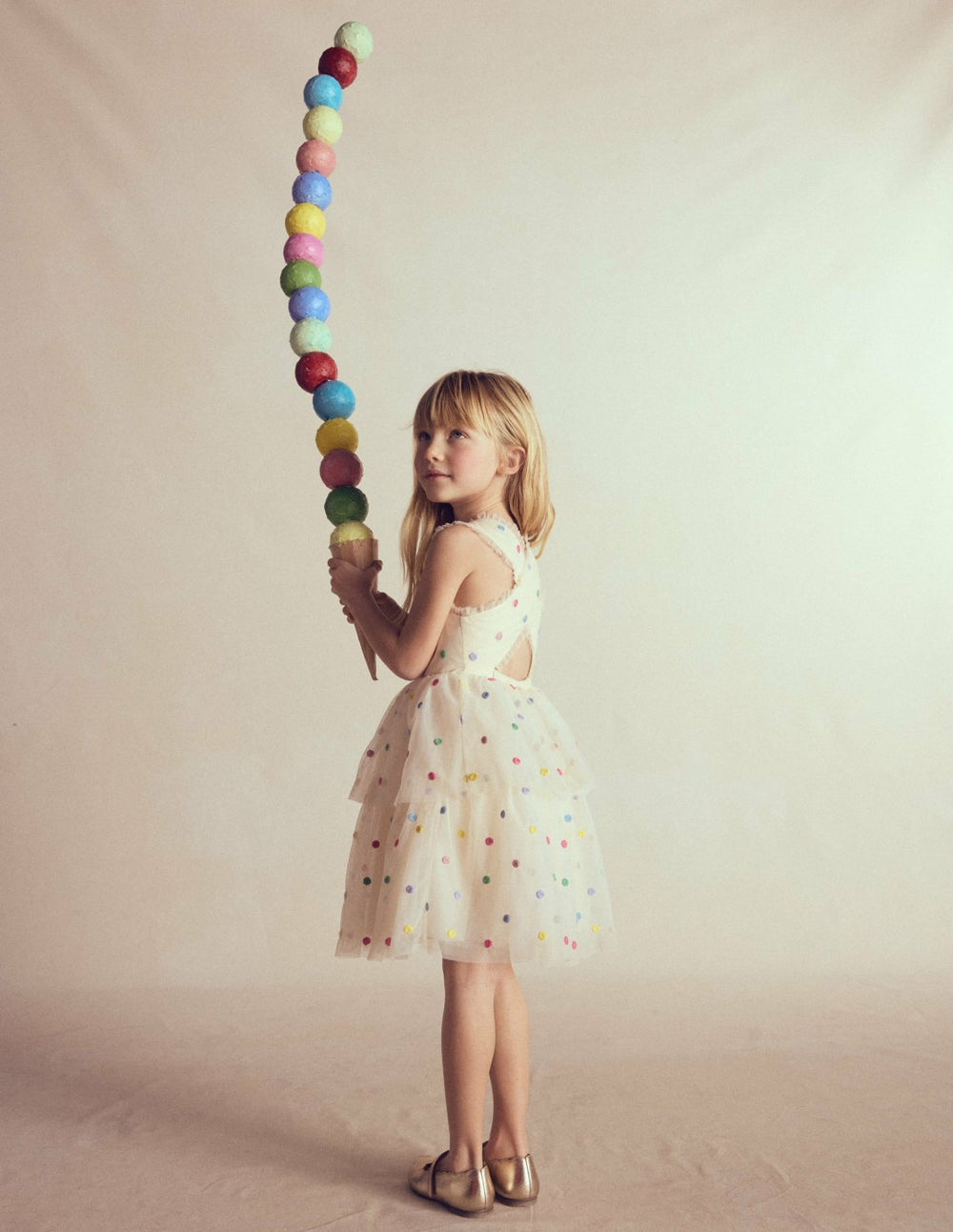 Spot Occasion Dress-Soft Ivory Multi Spot / Boden Discount