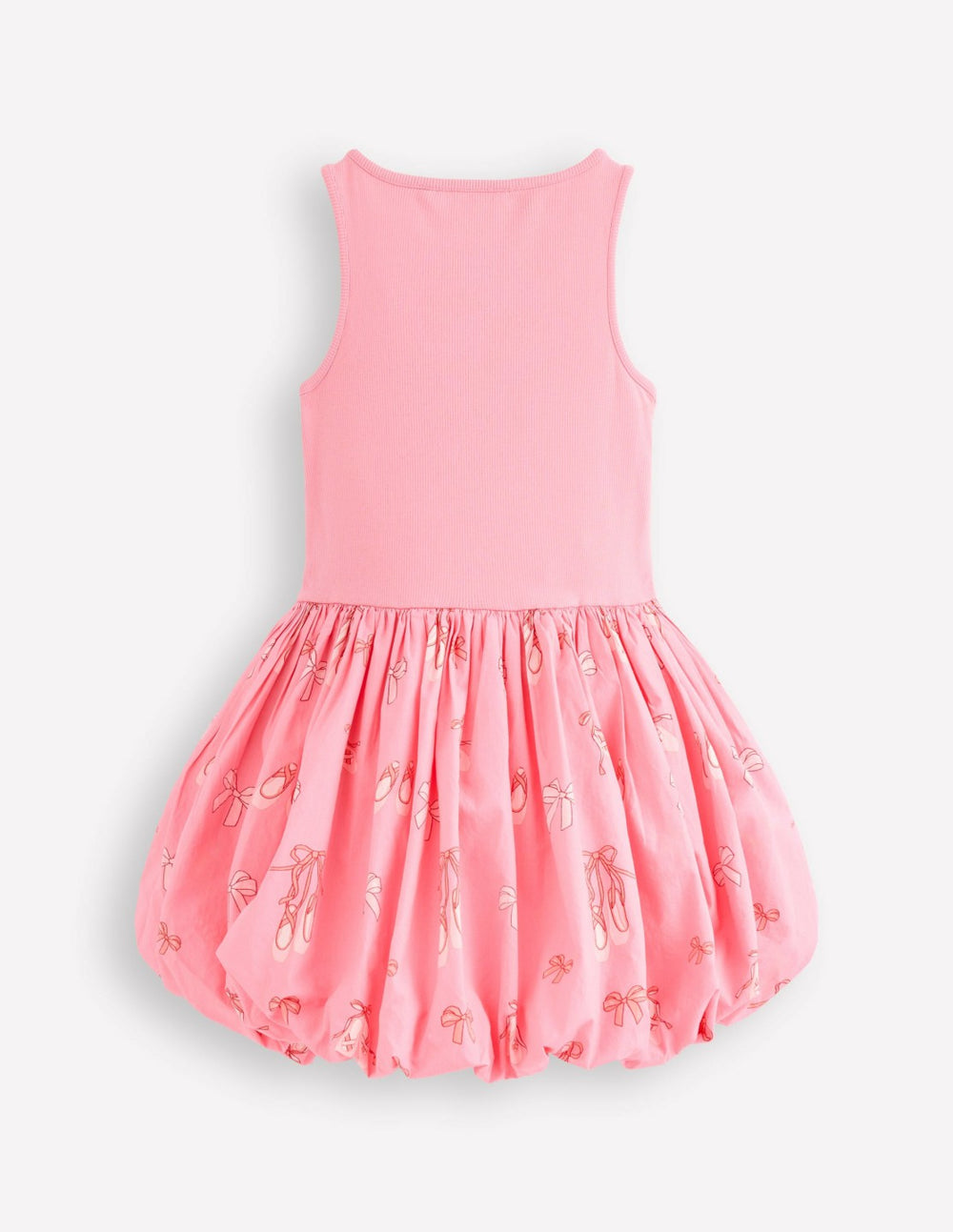 Bubble Hem Rib Dress-Vintage Pink Ballet Shoes / Boden On sale