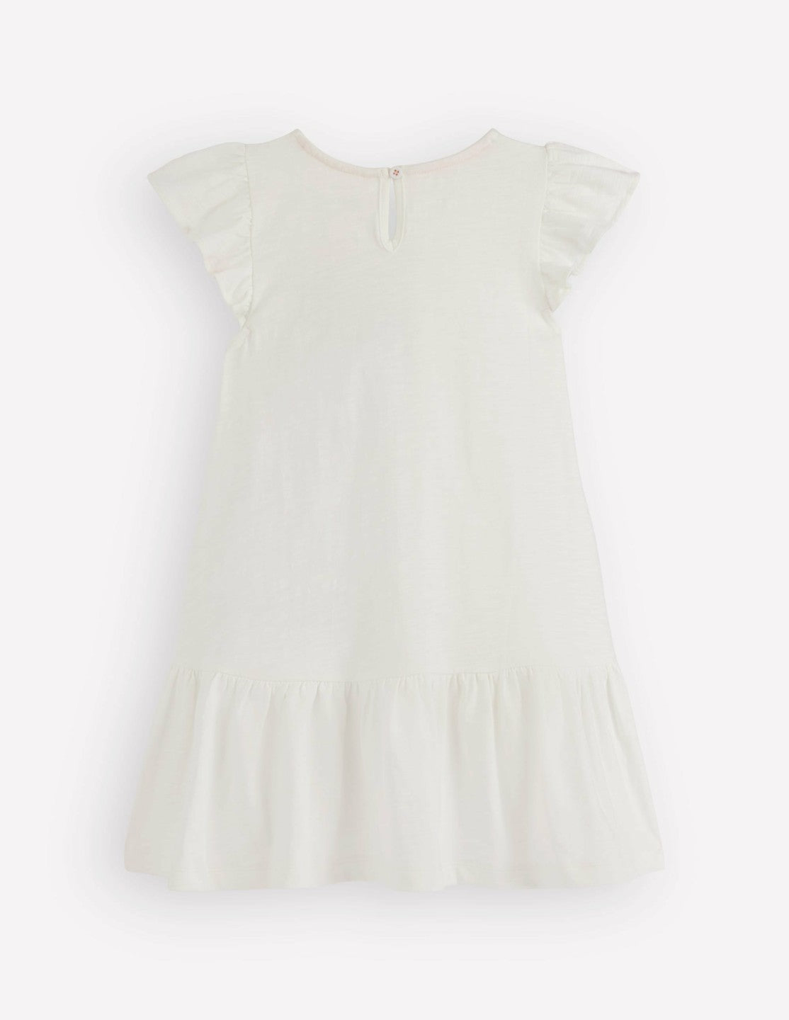 Logo Pocket Jersey Dress-Soft Ivory Ice Cream / Boden Online