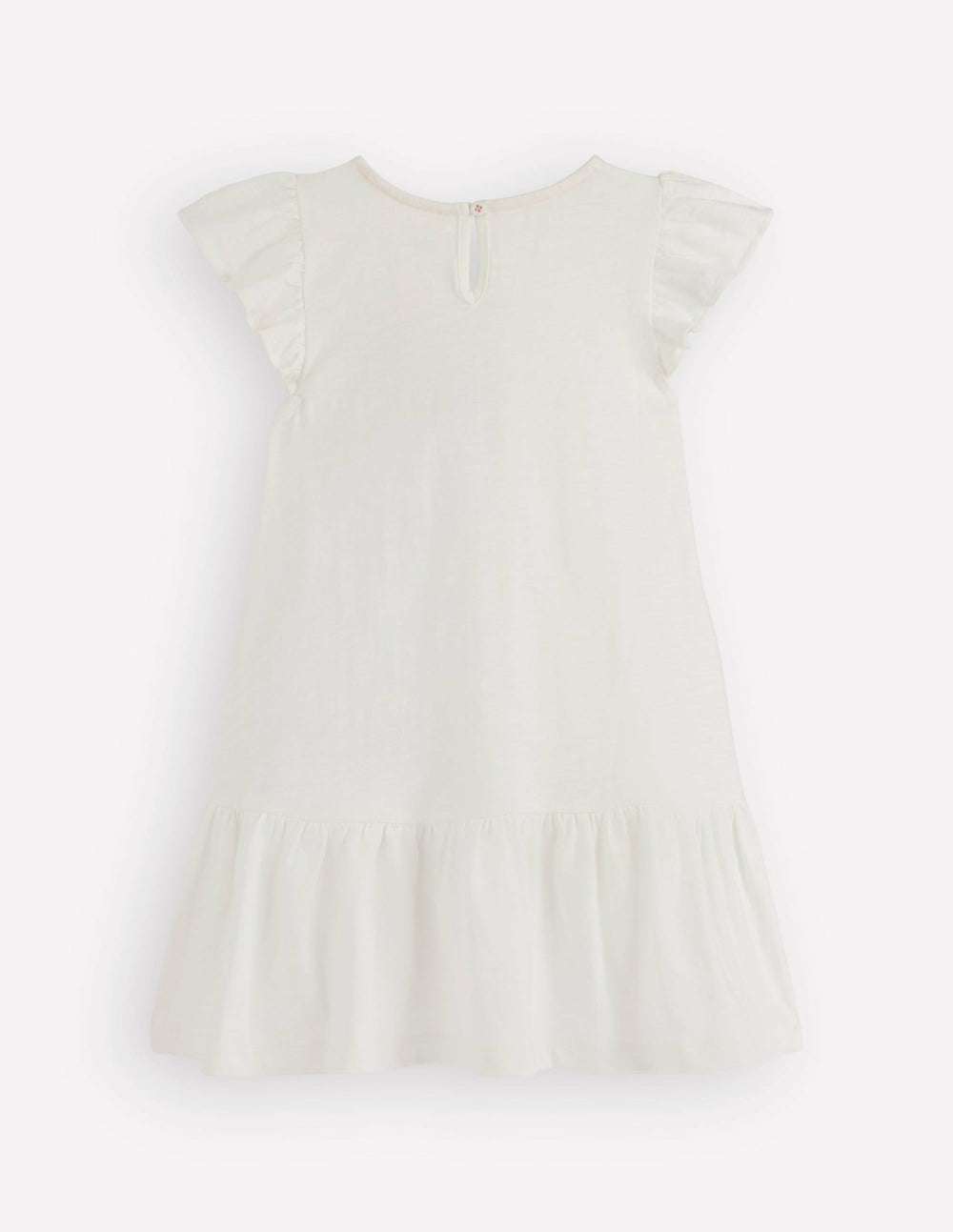 Logo Pocket Jersey Dress-Soft Ivory Ice Cream / Boden Online