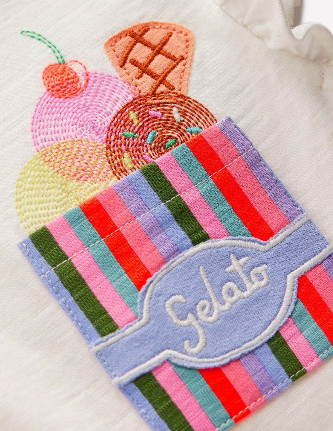 Logo Pocket Jersey Dress-Soft Ivory Ice Cream / Boden Online
