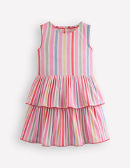 Tiered Jersey Sundress-Pink Stripe / Boden Discount