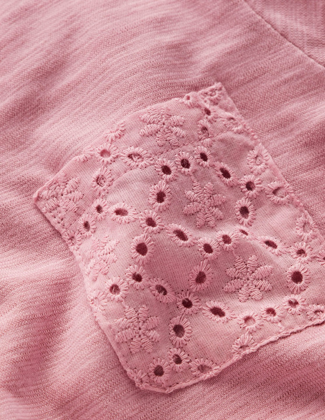 Broderie Pocket Jersey Dress-Pink Haze / Boden On sale