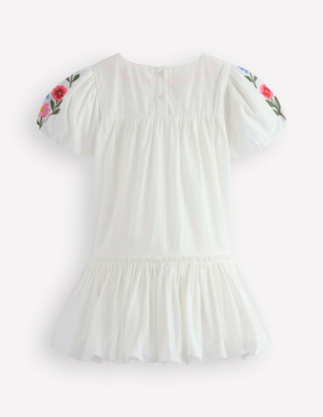 Drop Waist Bubble Dress-Soft Ivory Embroidery / Boden