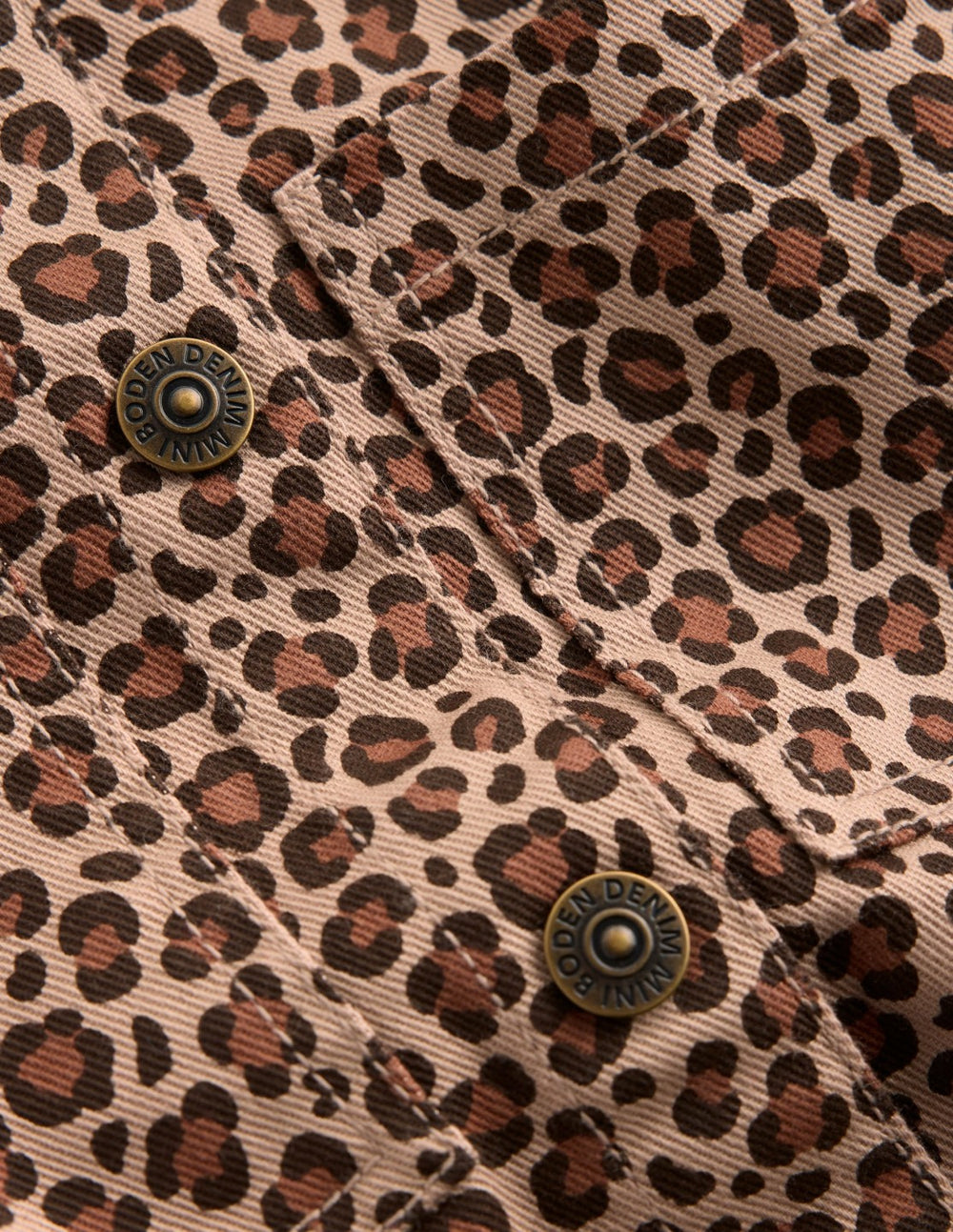 Denim Shirt Dress-Leopard / Boden
