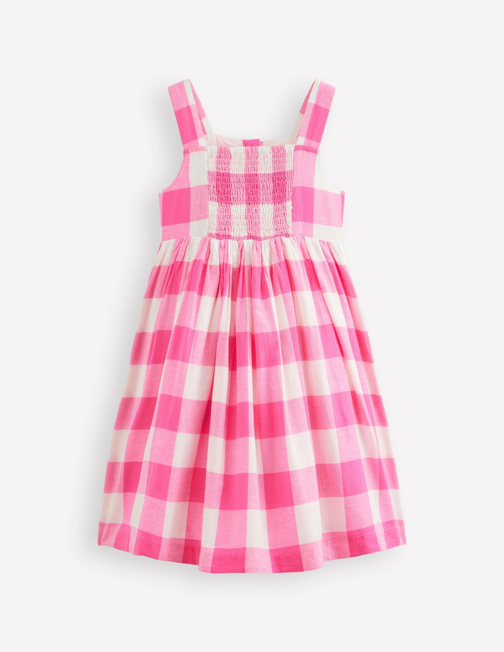 Remy Button Through Dress-Pink Punch Gingham / Boden Discount