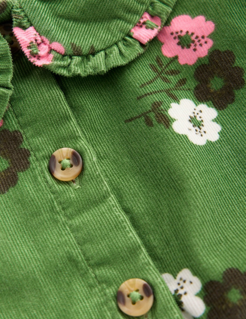 Minna Collared Woven Dress-Green Ditsy Floral / Boden Outlet