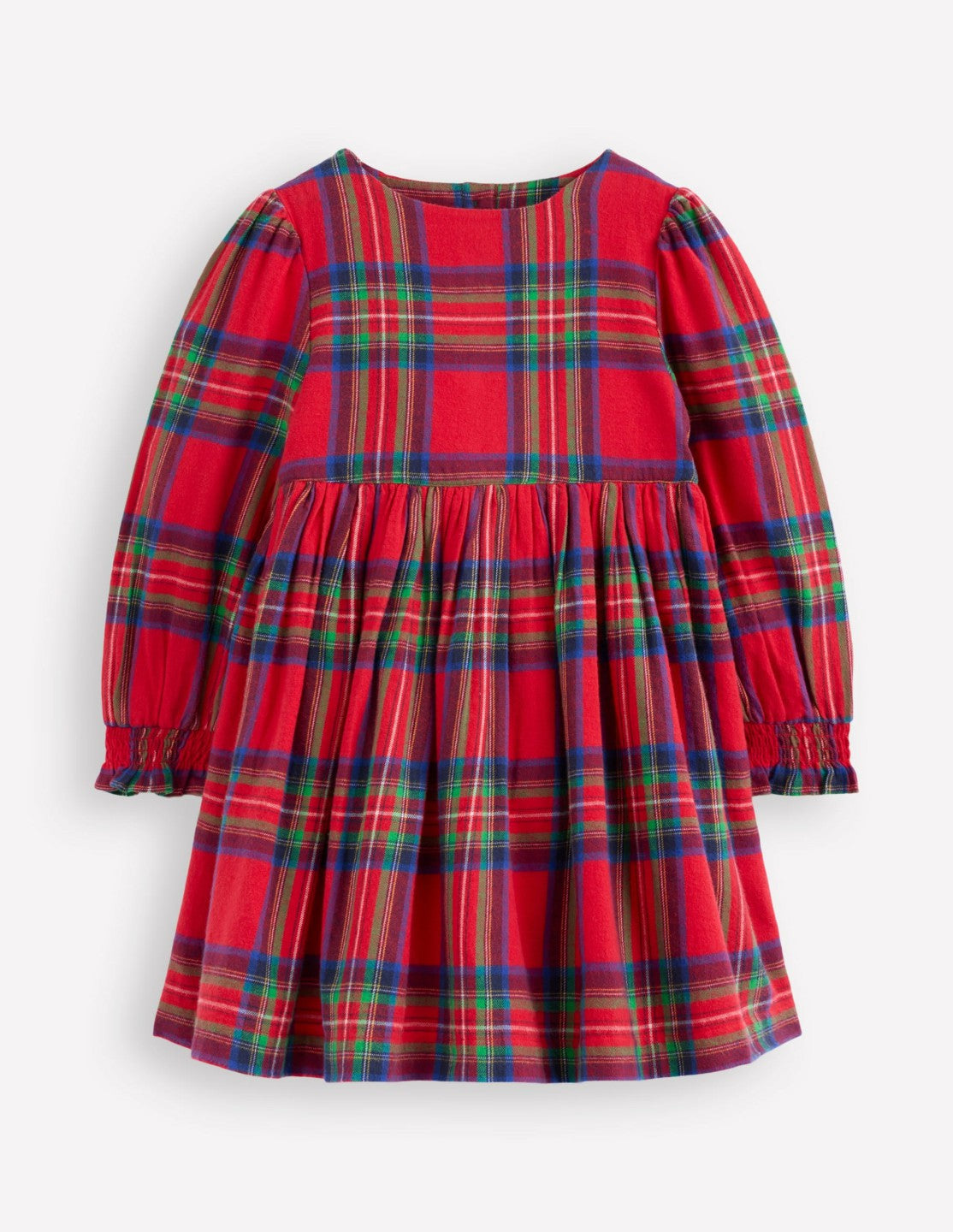 Madeline Long Sleeve Dress-Red Check / Boden On sale