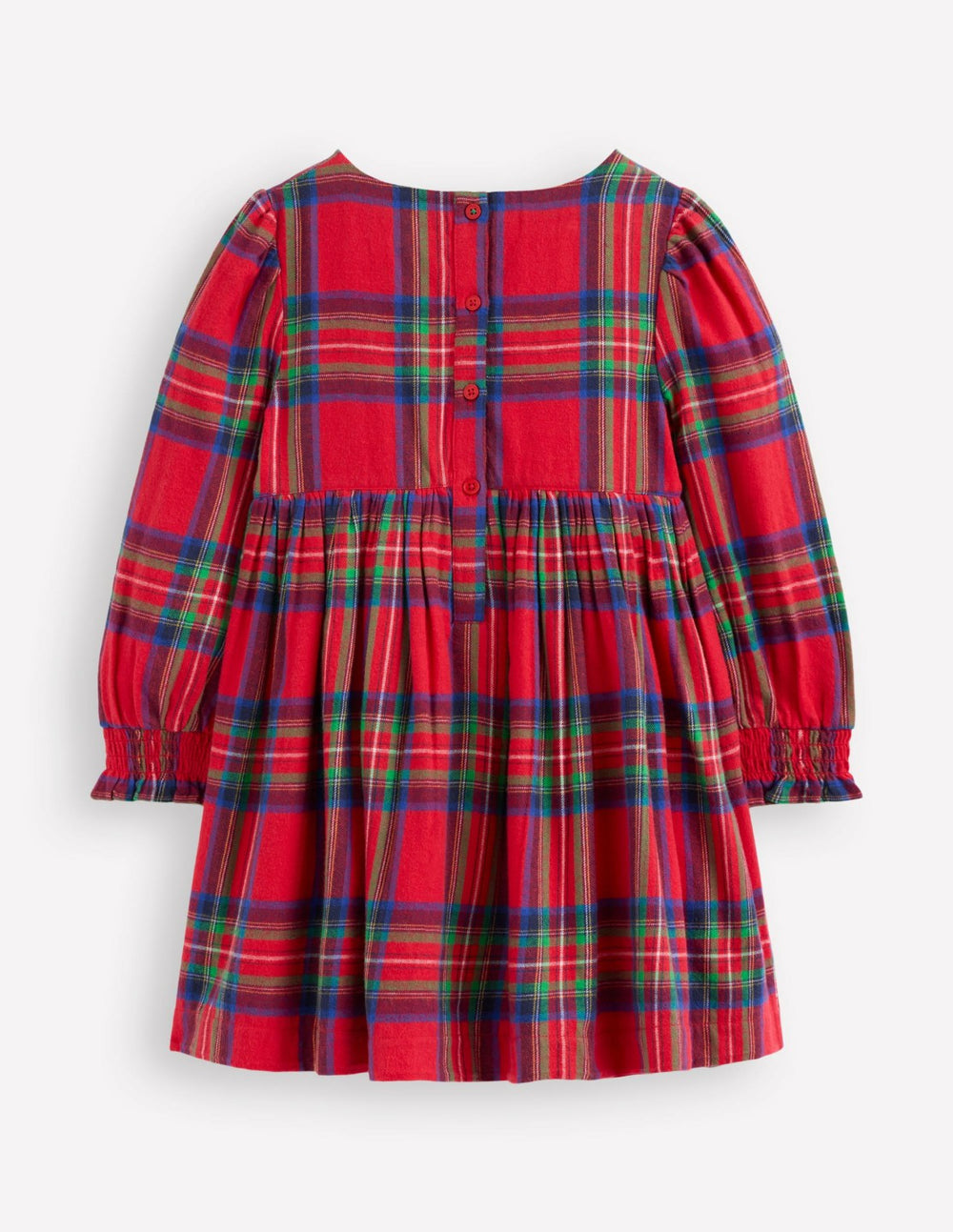 Madeline Long Sleeve Dress-Red Check / Boden On sale