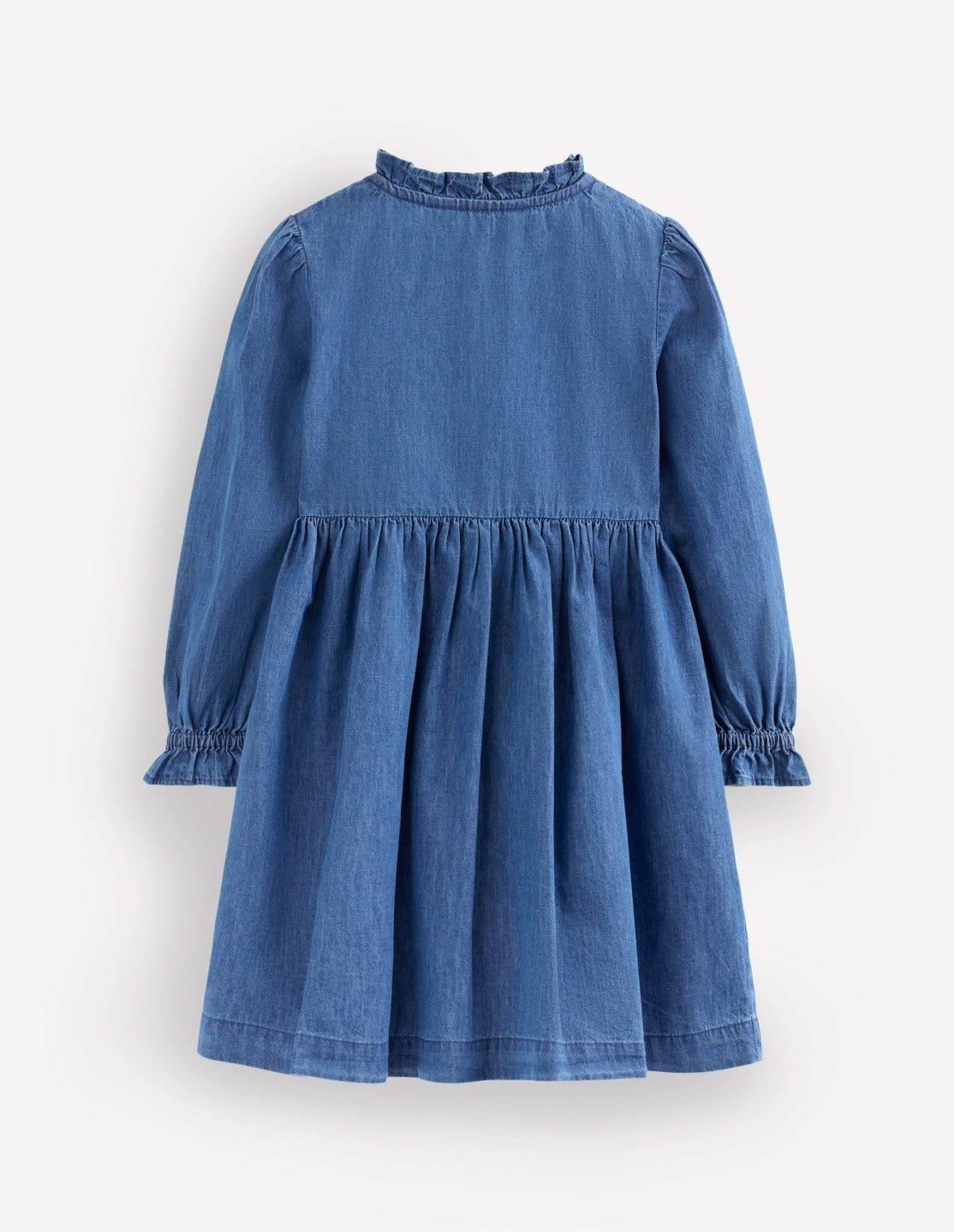 Suki Long Sleeve Smocked Dress-Mid Vintage Denim / Boden Sale