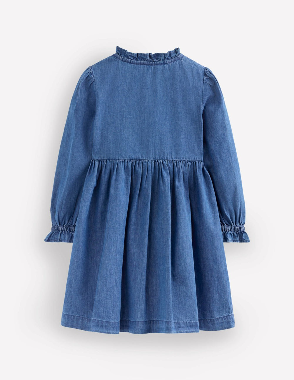 Suki Long Sleeve Smocked Dress-Mid Vintage Denim / Boden Sale