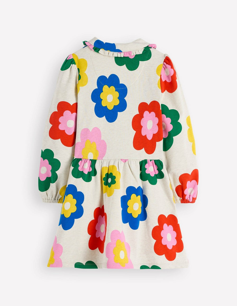 Cosy Jersey Shirt Dress-Multi Large Flower / Boden Sale